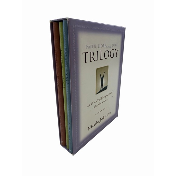 Faith Hope & Love Trilogy Boxed Book Set Nicole Johnson Sail Rock Ring - Picture 1 of 4